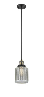 Stanton - 1 Light - 6 inch - Black Antique Brass - Stem Hung - Mini Pendant (3442|201S-BAB-G262-LED)