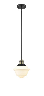 Oxford - 1 Light - 8 inch - Black Antique Brass - Stem Hung - Mini Pendant (3442|201S-BAB-G532-LED)