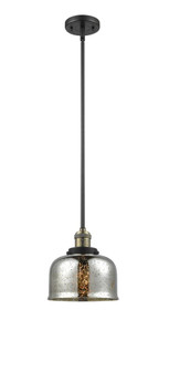 Bell - 1 Light - 8 inch - Black Antique Brass - Stem Hung - Mini Pendant (3442|201S-BAB-G78)