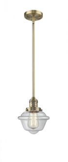 Oxford - 1 Light - 8 inch - Brushed Brass - Stem Hung - Mini Pendant (3442|201S-BB-G532)