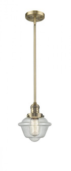 Oxford - 1 Light - 8 inch - Brushed Brass - Stem Hung - Mini Pendant (3442|201S-BB-G534)