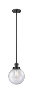 Beacon - 1 Light - 8 inch - Oil Rubbed Bronze - Stem Hung - Mini Pendant (3442|201S-OB-G204-8)