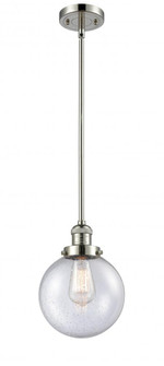 Beacon - 1 Light - 8 inch - Polished Nickel - Stem Hung - Mini Pendant (3442|201S-PN-G204-8-LED)