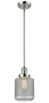 Stanton - 1 Light - 6 inch - Polished Nickel - Stem Hung - Mini Pendant (3442|201S-PN-G262)