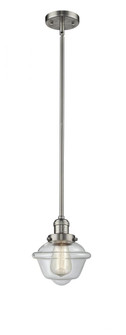 Oxford - 1 Light - 8 inch - Brushed Satin Nickel - Stem Hung - Mini Pendant (3442|201S-SN-G532-LED)