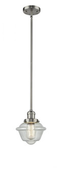 Oxford - 1 Light - 8 inch - Brushed Satin Nickel - Stem Hung - Mini Pendant (3442|201S-SN-G534-LED)