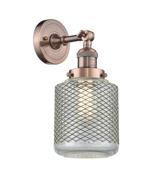 Stanton - 1 Light - 6 inch - Antique Copper - Adjustable Sconce (3442|203-AC-G262-LED)