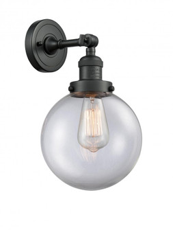 Beacon - 1 Light - 8 inch - Matte Black - Adjustable Sconce (3442|203-BK-G202-8-LED)