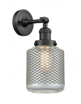 Stanton - 1 Light - 6 inch - Matte Black - Adjustable Sconce (3442|203-BK-G262)