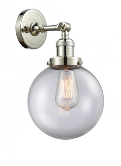 Beacon - 1 Light - 8 inch - Polished Nickel - Adjustable Sconce (3442|203-PN-G202-8-LED)
