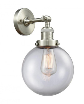 Beacon - 1 Light - 8 inch - Brushed Satin Nickel - Adjustable Sconce (3442|203-SN-G202-8-LED)