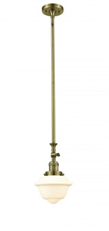 Oxford - 1 Light - 7 inch - Antique Brass - Stem Hung - Adjustable Mini Pendant (3442|206-AB-G531)