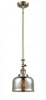 Bell - 1 Light - 8 inch - Antique Brass - Stem Hung - Adjustable Mini Pendant (3442|206-AB-G78-LED)