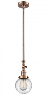 Beacon - 1 Light - 6 inch - Antique Copper - Stem Hung - Adjustable Mini Pendant (3442|206-AC-G204-6)