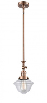 Oxford - 1 Light - 7 inch - Antique Copper - Stem Hung - Adjustable Mini Pendant (3442|206-AC-G532)