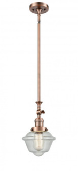 Oxford - 1 Light - 7 inch - Antique Copper - Stem Hung - Adjustable Mini Pendant (3442|206-AC-G534)