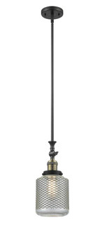 Stanton - 1 Light - 6 inch - Black Antique Brass - Stem Hung - Adjustable Mini Pendant (3442|206-BAB-G262)