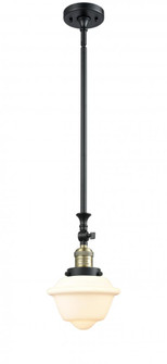 Oxford - 1 Light - 7 inch - Black Antique Brass - Stem Hung - Adjustable Mini Pendant (3442|206-BAB-G531)
