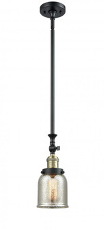 Bell - 1 Light - 5 inch - Black Antique Brass - Stem Hung - Adjustable Mini Pendant (3442|206-BAB-G58)