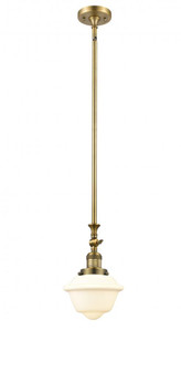 Oxford - 1 Light - 7 inch - Brushed Brass - Stem Hung - Adjustable Mini Pendant (3442|206-BB-G531-LED)