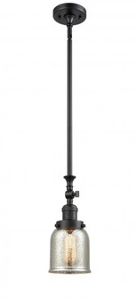 Bell - 1 Light - 5 inch - Matte Black - Stem Hung - Adjustable Mini Pendant (3442|206-BK-G58-LED)
