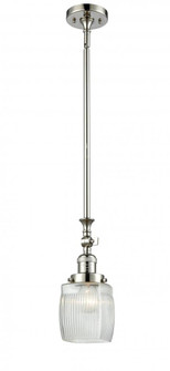Colton - 1 Light - 6 inch - Polished Nickel - Stem Hung - Adjustable Mini Pendant (3442|206-PN-G302-LED)