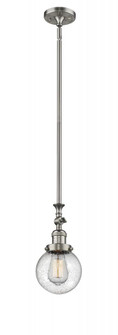Beacon - 1 Light - 6 inch - Brushed Satin Nickel - Stem Hung - Adjustable Mini Pendant (3442|206-SN-G204-6)