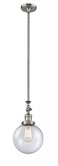 Beacon - 1 Light - 8 inch - Brushed Satin Nickel - Stem Hung - Adjustable Mini Pendant (3442|206-SN-G204-8)