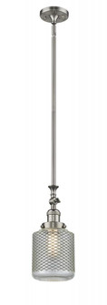 Stanton - 1 Light - 6 inch - Brushed Satin Nickel - Stem Hung - Adjustable Mini Pendant (3442|206-SN-G262)