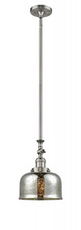 Bell - 1 Light - 8 inch - Brushed Satin Nickel - Stem Hung - Adjustable Mini Pendant (3442|206-SN-G78-LED)
