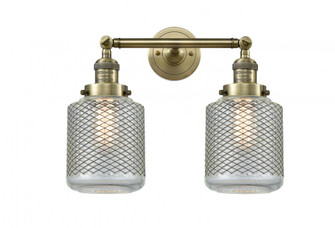 Stanton - 2 Light - 16 inch - Antique Brass - Adjustable Bath Vanity Light (3442|208-AB-G262-LED)