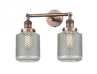 Stanton - 2 Light - 16 inch - Antique Copper - Adjustable Bath Vanity Light (3442|208-AC-G262-LED)
