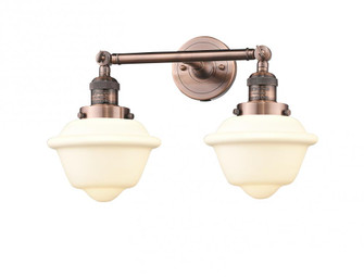 Oxford - 2 Light - 17 inch - Antique Copper - Adjustable Bath Vanity Light (3442|208-AC-G531-LED)