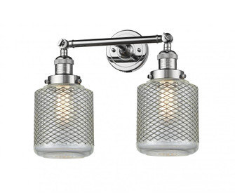 Stanton - 2 Light - 16 inch - Polished Chrome - Adjustable Bath Vanity Light (3442|208-PC-G262-LED)