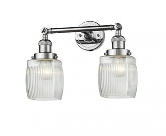 Colton - 2 Light - 16 inch - Polished Chrome - Adjustable Bath Vanity Light (3442|208-PC-G302-LED)