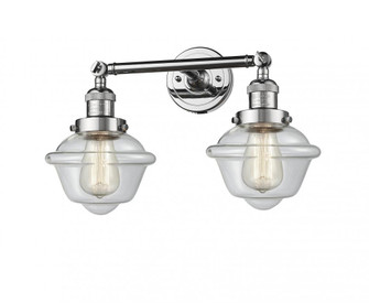 Oxford - 2 Light - 17 inch - Polished Chrome - Adjustable Bath Vanity Light (3442|208-PC-G532-LED)