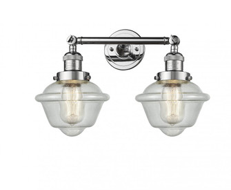 Oxford - 2 Light - 17 inch - Polished Chrome - Adjustable Bath Vanity Light (3442|208-PC-G534)