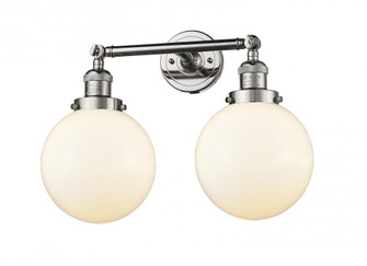 Beacon - 2 Light - 19 inch - Polished Nickel - Adjustable Bath Vanity Light (3442|208-PN-G201-8-LED)