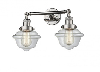 Oxford - 2 Light - 17 inch - Polished Nickel - Adjustable Bath Vanity Light (3442|208-PN-G532)