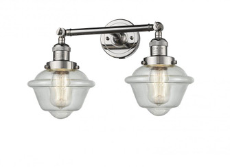 Oxford - 2 Light - 17 inch - Polished Nickel - Adjustable Bath Vanity Light (3442|208-PN-G534-LED)