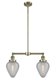 Geneseo - 2 Light - 21 inch - Antique Brass - Stem Hung - Adjustable Island Light (3442|209-AB-G165)