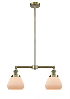 Fulton - 2 Light - 21 inch - Antique Brass - Stem Hung - Adjustable Island Light (3442|209-AB-G171)