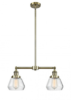 Fulton - 2 Light - 21 inch - Antique Brass - Stem Hung - Adjustable Island Light (3442|209-AB-G172)