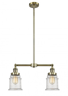 Canton - 2 Light - 21 inch - Antique Brass - Stem Hung - Adjustable Island Light (3442|209-AB-G184-LED)
