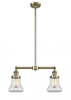 Bellmont - 2 Light - 21 inch - Antique Brass - Stem Hung - Adjustable Island Light (3442|209-AB-G192)