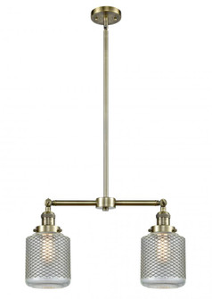 Stanton - 2 Light - 23 inch - Antique Brass - Stem Hung - Adjustable Island Light (3442|209-AB-G262-LED)