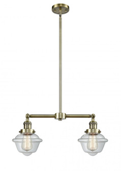 Oxford - 2 Light - 24 inch - Antique Brass - Stem Hung - Adjustable Island Light (3442|209-AB-G532-LED)
