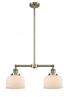 Bell - 2 Light - 21 inch - Antique Brass - Stem Hung - Adjustable Island Light (3442|209-AB-G71)