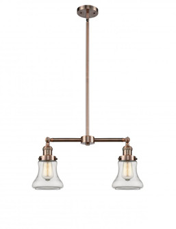 Bellmont - 2 Light - 21 inch - Antique Copper - Stem Hung - Adjustable Island Light (3442|209-AC-G192)