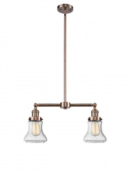 Bellmont - 2 Light - 21 inch - Antique Copper - Stem Hung - Adjustable Island Light (3442|209-AC-G194)